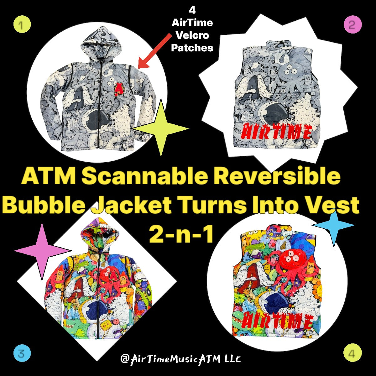 AirTime Scannable Reversible Bubble Jacket